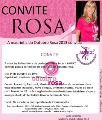 Abertura Outubro Rosa AMUCC 2013 com apresentação Simultânea de Corais