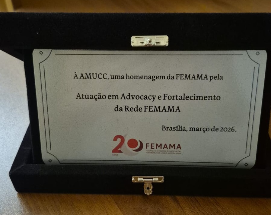 AMUCC recebe reconhecimento nacional da FEMAMA por atuação em Advocacy