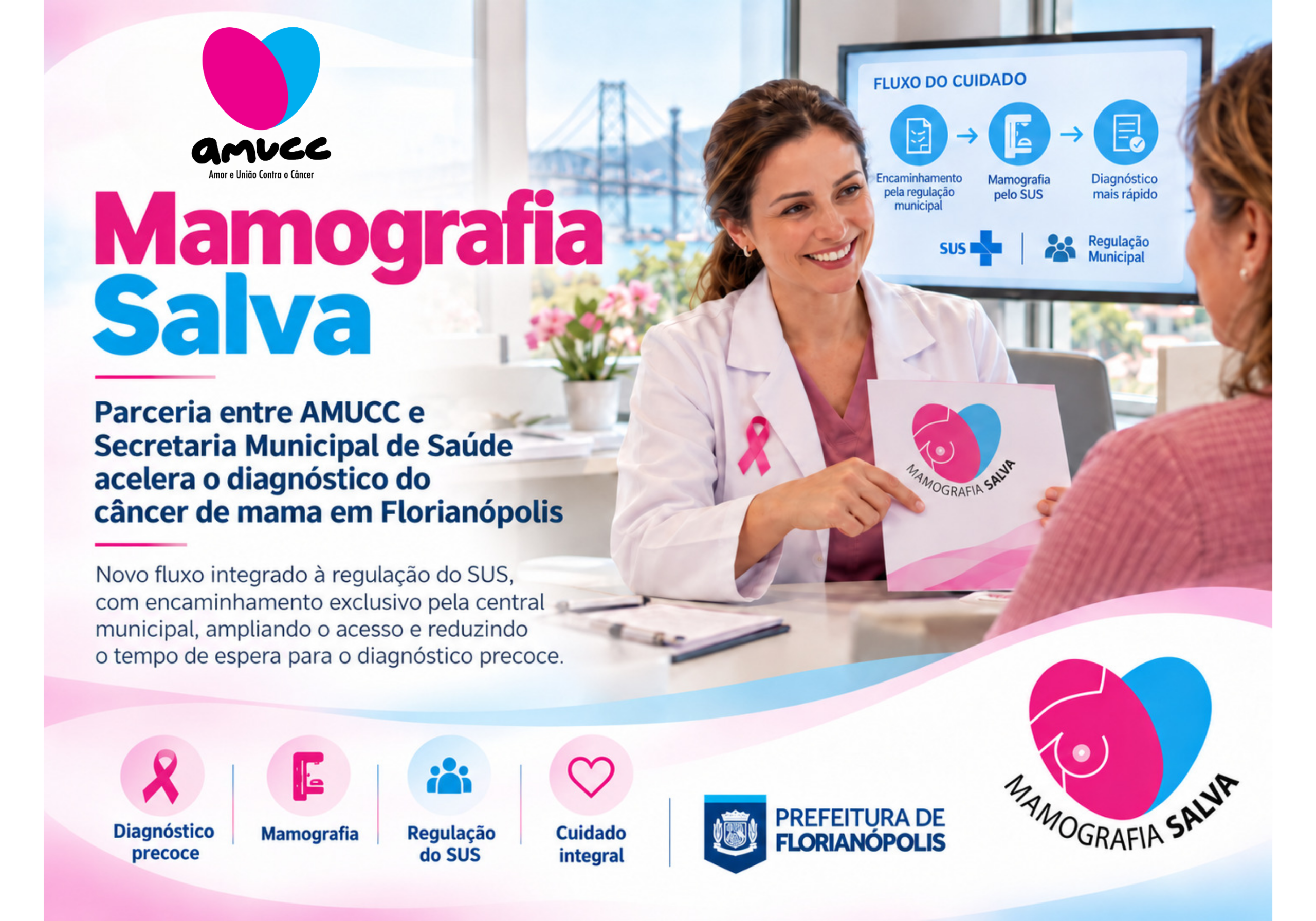 Mamografia Salva: Parceria entre AMUCC e Secretaria Municipal de Saúde acelera o diagnóstico do câncer de mama em Florianópolis