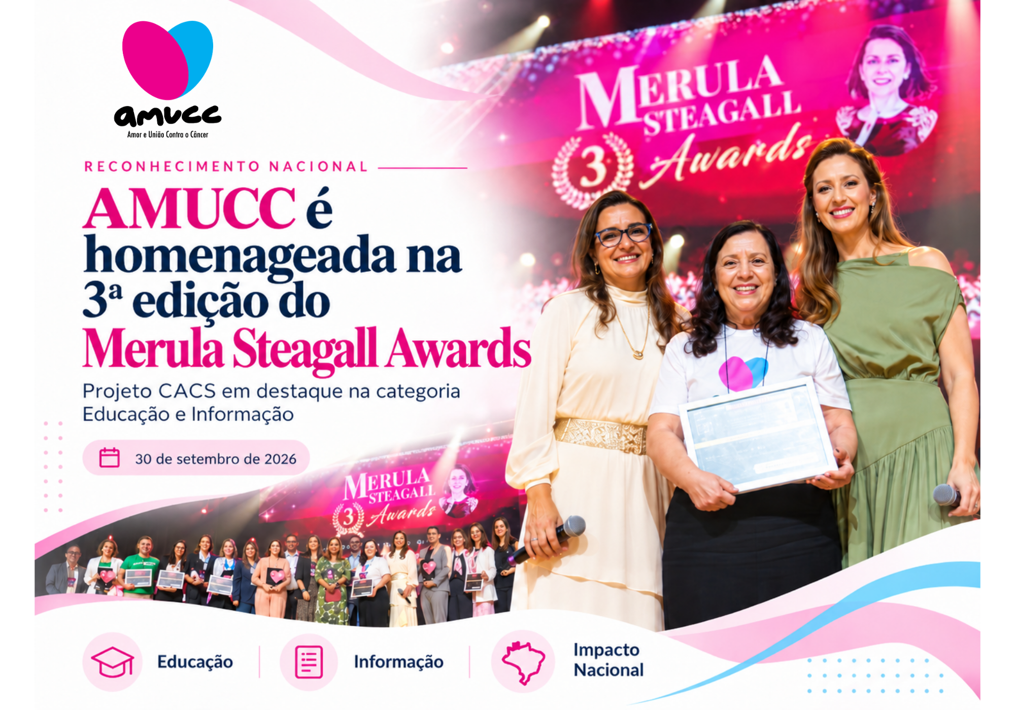 Reconhecimento Nacional: AMUCC é homenageada na 3ª edição do Merula Steagall Awards com o projeto CACS